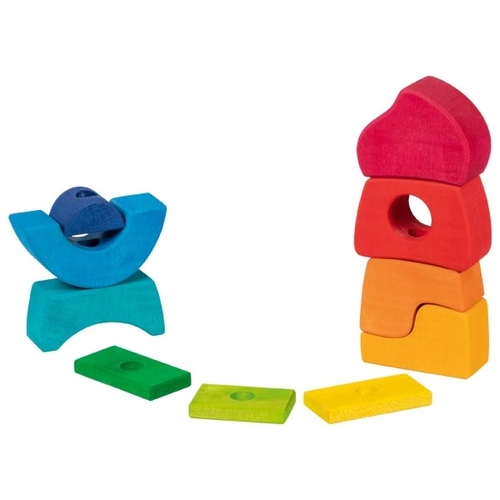 טירה על מוט GOKI צעצועי עץ  ברוח אנתרופוסופית 58350 