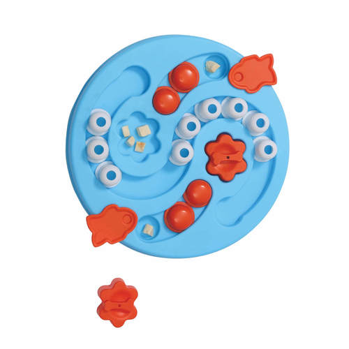 אמ-פטס M-Pets צעצוע חשיבה לכלב מחביא חטיפים איינשטיין בצורת עיגול רמה3