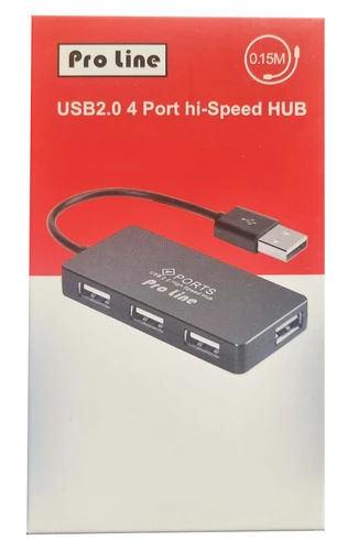 מפצל USB 2.0 ל 4 יציאות Pro Line