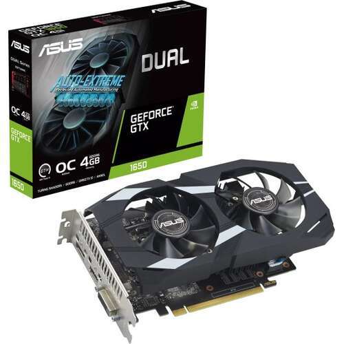 כרטיס מסך 2FAN ASUS DUAL DVI/HDMI/DP D6 90YV0EZD GTX1650 4GB