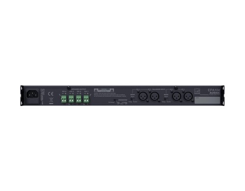 מגבר 4 ערוצים CLASS-D  4x100W@4Ω - כולל קרוסאובר AUDAC EPA104