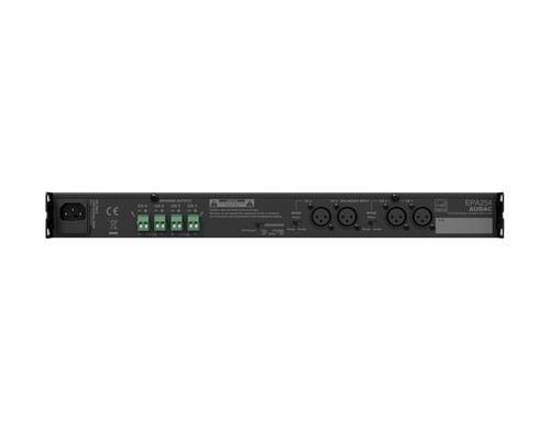 מגבר 4 ערוצים CLASS-D  4x250W - כולל קרוסאובר AUDAC EPA254