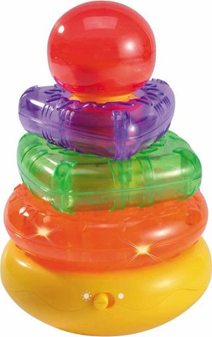 מגדל טבעות אורקולי עם 3 טבעות בצורות שונות infunbebe