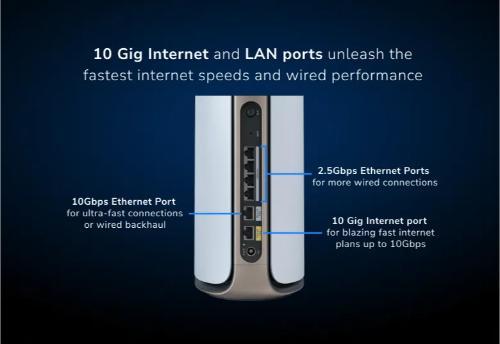 Orbi 970 Series Quad-band WiFi 7 Mesh 3-Pack (RBE973S)