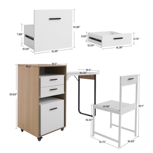 שולחן כתיבה מולטי דגם Neta צבע חום