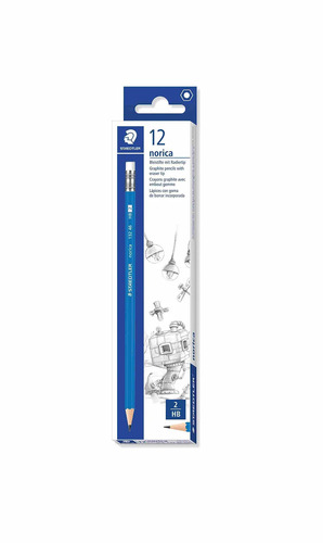 חב' 12 עפרונות + מחק שטדלר STAEDTLER