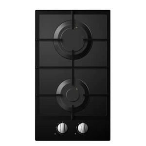 כיריים גז 2 להבות דומינו Midea מידאה 30G20MA060/ 6714 זכוכית שחורה