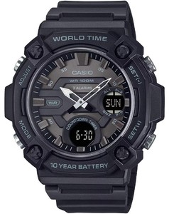 CASIO AEQ-120W-1B משולב אנלוגי-דיגיטלי