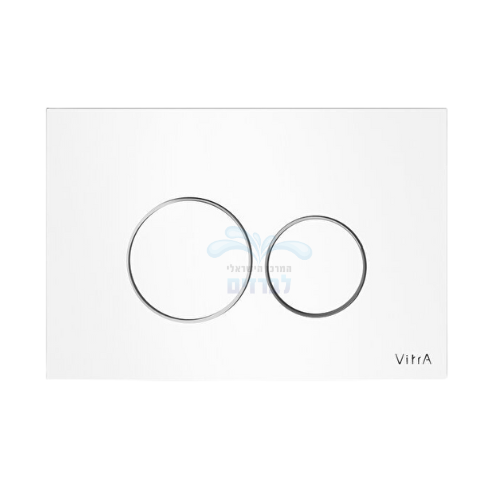 לחצן לניאגרה סמויה דגם ויטרה VitrA | זכוכית לבנה