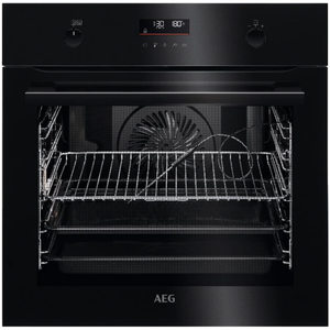 תנור בנוי פירוליטי - 71 ליטר AEG א.א.ג. BPE255636B StramBake Pyroluxe Plus שחור