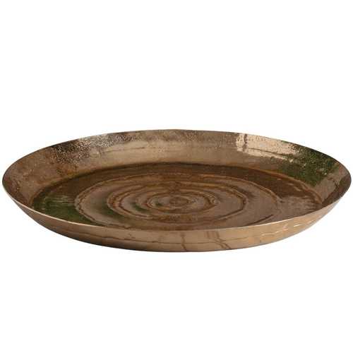 מגש מתכת מוזהב עגול - Y.C.030060 31 cm