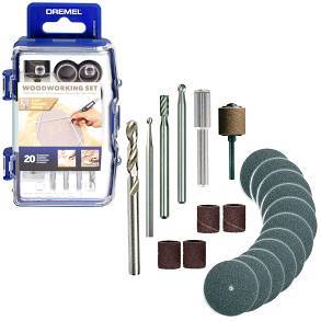 סט אביזרי דרימל לעץ 20 חלקים DREMEL 681