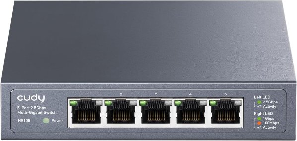 מתג Cudy 5 Port 2.5GB Unmanaged Switch