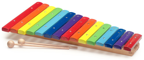 קסילופון עץ צבעוני 15 קלידים  דגם XYLO-J15 RB חברת Stagg