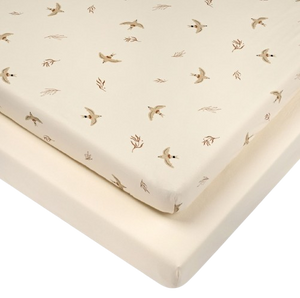 זוג סדינים לעגלה 100% כותנה ג