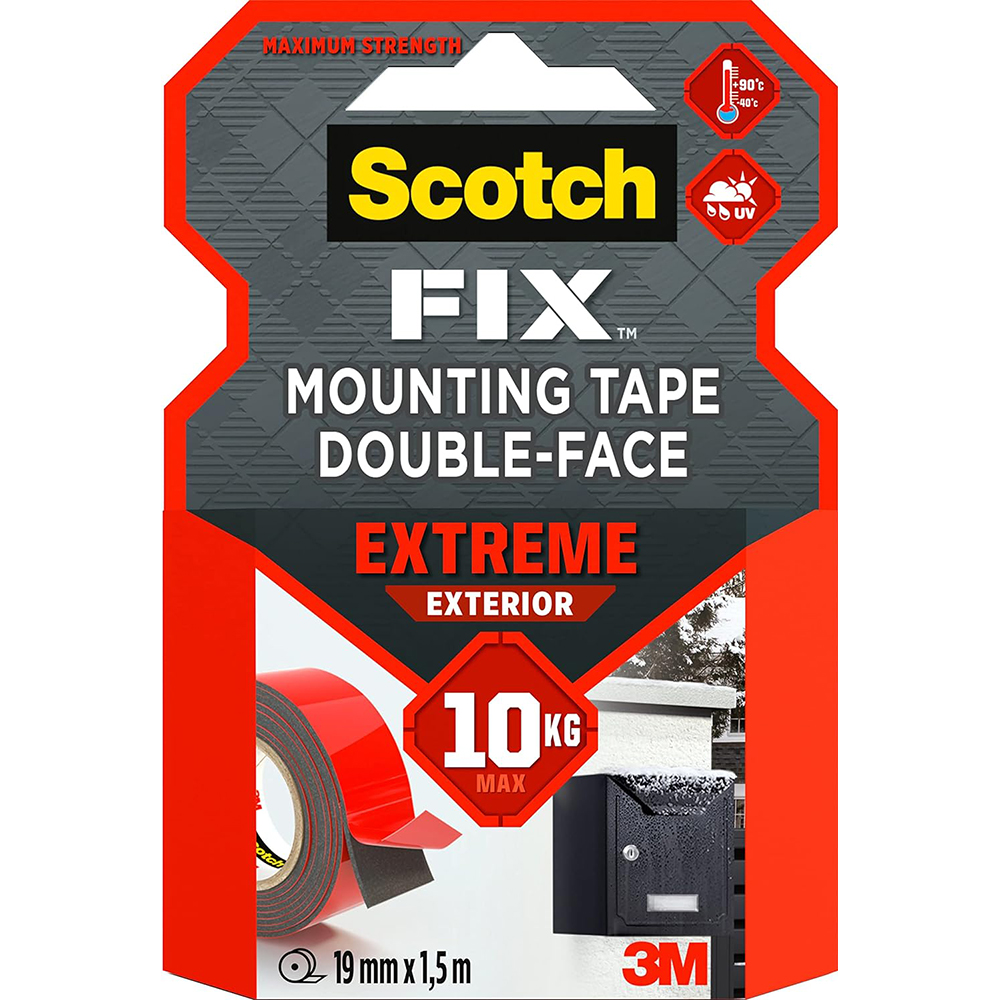 סרט דו צדדי אקסטרים FIX לשימוש חיצוני 1.5 מטר 3M Scotch