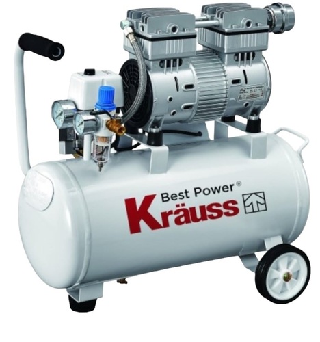 מדחס שקט ללא שמן 24 ליטר KRAUSS