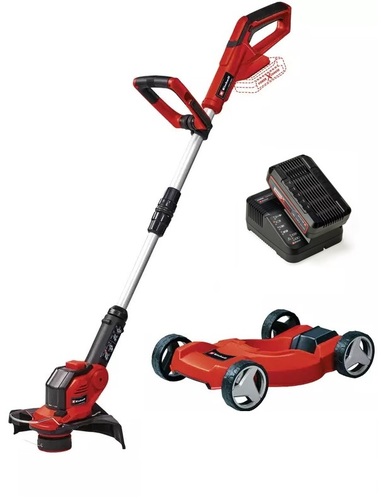 מכסחת מיני דשא כולל חרמש 18V כולל סוללה 2.5AH מבית EINHELL