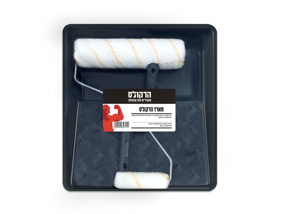  מארז רולר גדול + רולר קטן + מגש לצבע