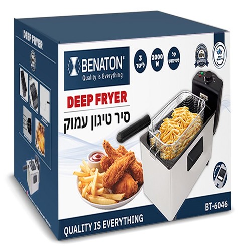 מכשיר טיגון צ'יפסר חשמלי Benaton BT-6046