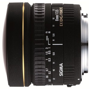 עדשת סיגמה SIGMA 8mm F3.5 EX DG
