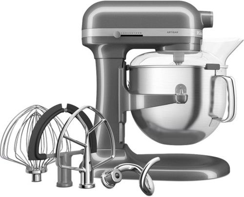  מיקסר מקצועי כולל קערה ענקית בנפח 6.6 ליטר KitchenAid אפור 