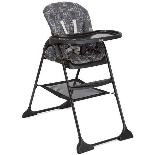 כסא אוכל בעל קיפול פטנט קל במיוחד דגם Mimzy Snacker צבע ABC CHARCOAL
