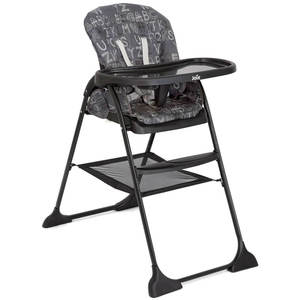 כסא אוכל בעל קיפול פטנט קל במיוחד דגם Mimzy Snacker צבע ABC CHARCOAL