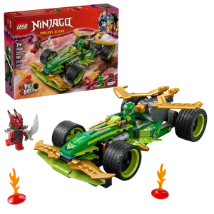 לגו Ninjago – מכונית מירוץ במנגנון משיכה אחורה של לויד (71828)