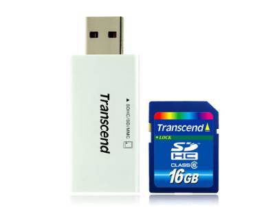 SD HC 16 GB+READER