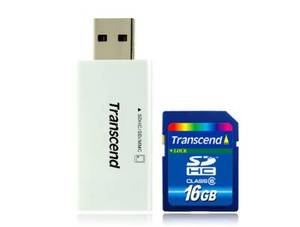 SD HC 16 GB+READER