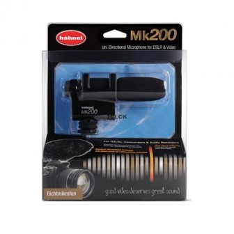 מיקרופון למצלמה Hahnel MK200 עם ספוג חתול