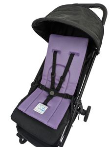 מזרון נושם ומנדף זיעה לעגלת תינוק - סגול בהיר