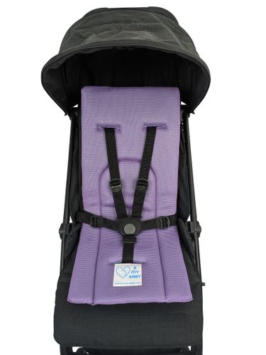 מזרון נושם ומנדף זיעה לעגלת תינוק - סגול בהיר