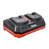 מטען כפול לסוללות 18V  2X4A האנטר HUNTER