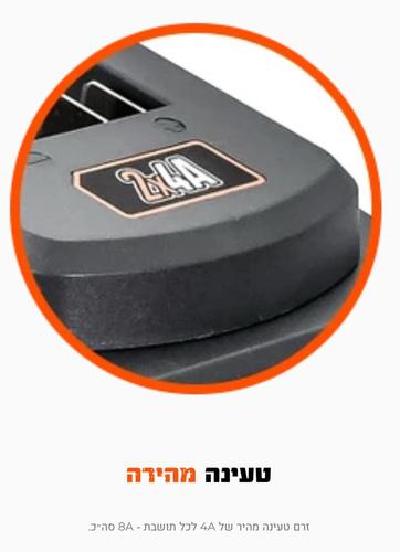 מטען כפול לסוללות 18V  2X4A האנטר HUNTER