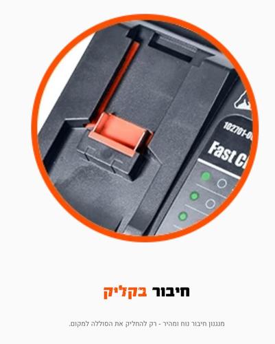 מטען מהיר 18V 6.5A האנטר HUNTER