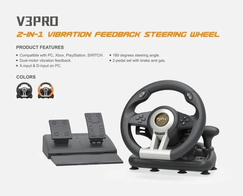 הגה PXN V3B PC/XONE/PS4/SWITCH הגה לכל סוגי הקונסולות והמחשב