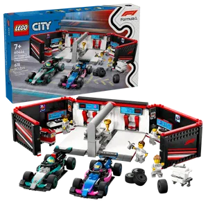 לגו City –  מוסך ®F1 ומכוניות Mercedes-AMG ואלפין (60444) LEGO