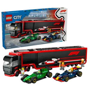 לגו City –  מכוניות RB20 ו-AMR24 של ®F1 ומשאית (60445) LEGO
