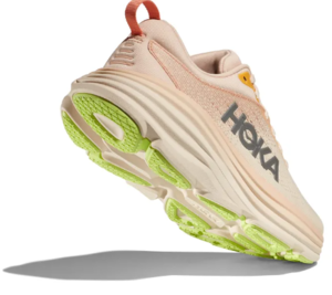 HOKA BONDI 8 WIDE - נעלי ספורט נשים הוקה בונדי 8 בצבע קרם וניל