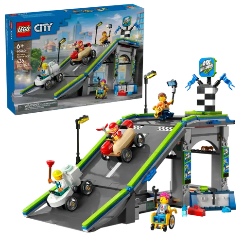 לגו City – בלי גבולות: מסלול עם רמפת מכוניות מרוץ (60460) LEGO