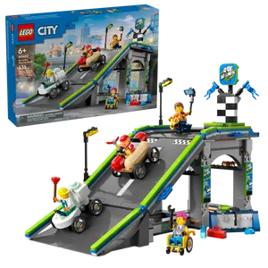 לגו City – בלי גבולות: מסלול עם רמפת מכוניות מרוץ (60460) LEGO