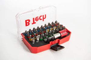 סט ביטים מוביל ביט מקצועי 37 חלקים B-TECH בקופסא
