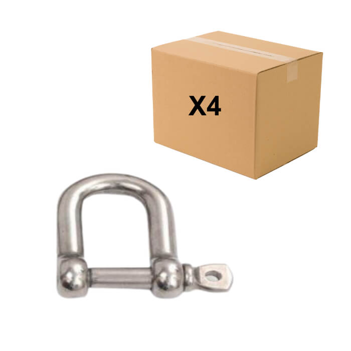 שאקל D נירוסטה 316 מארז 4 יחידות