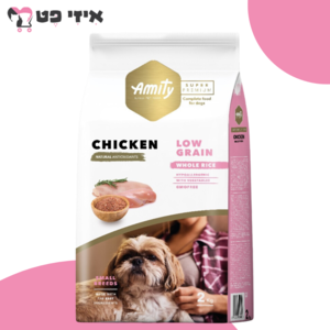 אמיתי סופר פרמיום מיני עוף לכלבים בוגרים מגזע קטן 2 ק"ג Amity