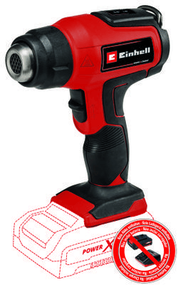 אקדח חום נטען 18V (גוף בלבד) EINHELL  TE-HA 18 Li - Solo