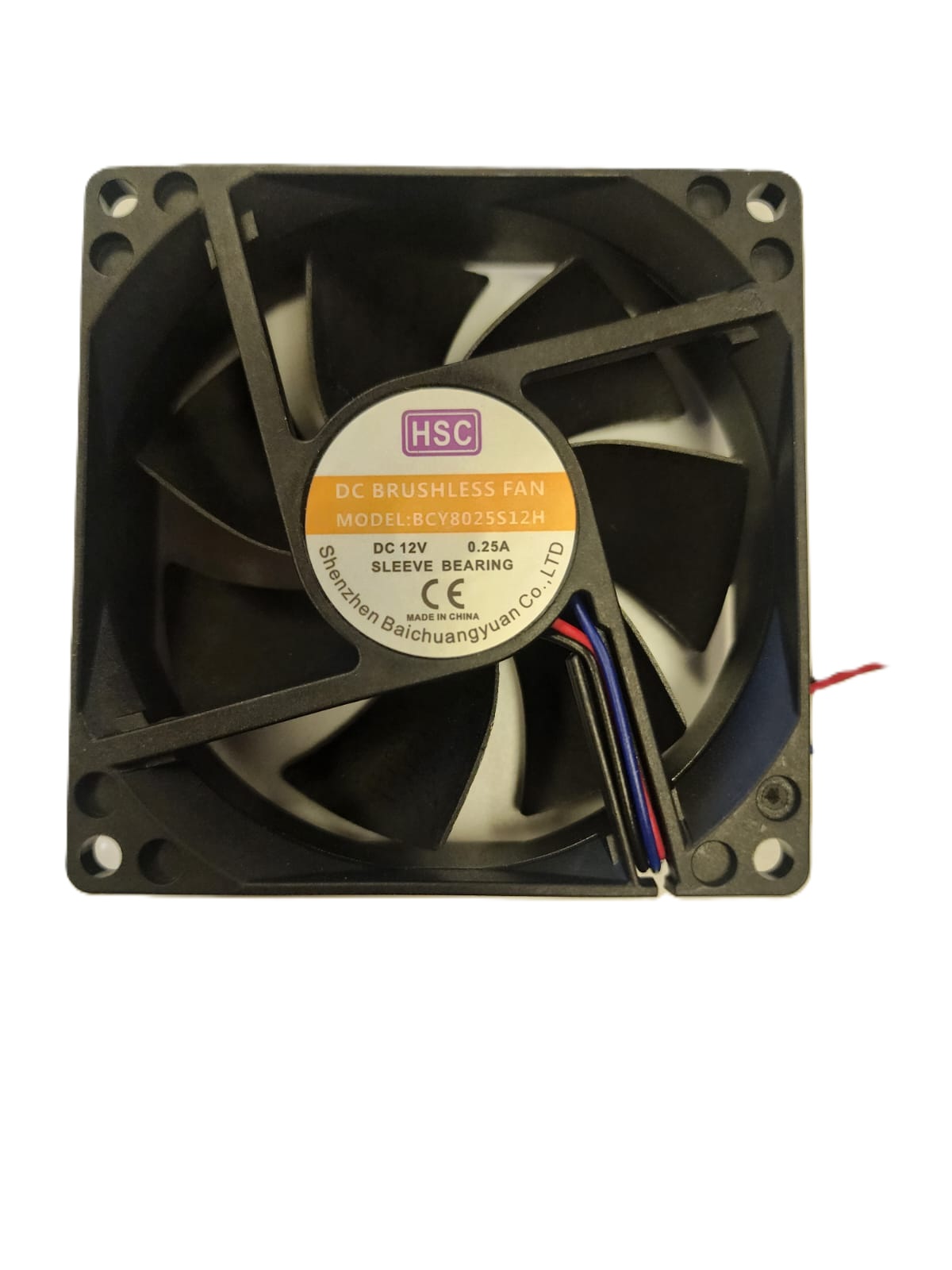 מאוורר 12V 80X80X25mm