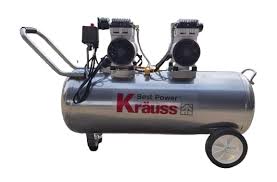  מדחס מקצועי 100 ליטר 3 כ"ס שקט ללא שמן KR-100L-40S KRAUSS