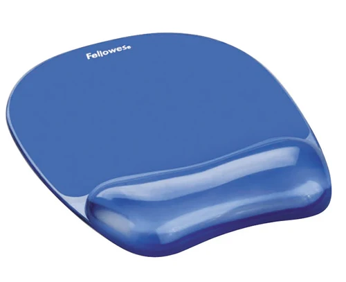 משטח ג'ל לעכבר Fellowes Crystal Gel Mouse Pad - צבע כחול